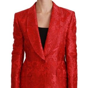 Dolce & Gabbana Floral Angel Blazer Coat Jacket